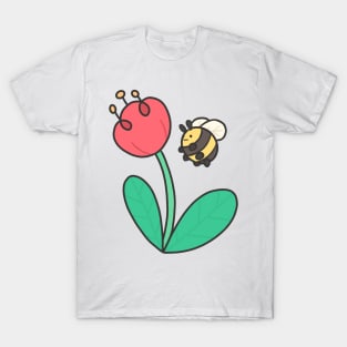 Bee and flower T-Shirt